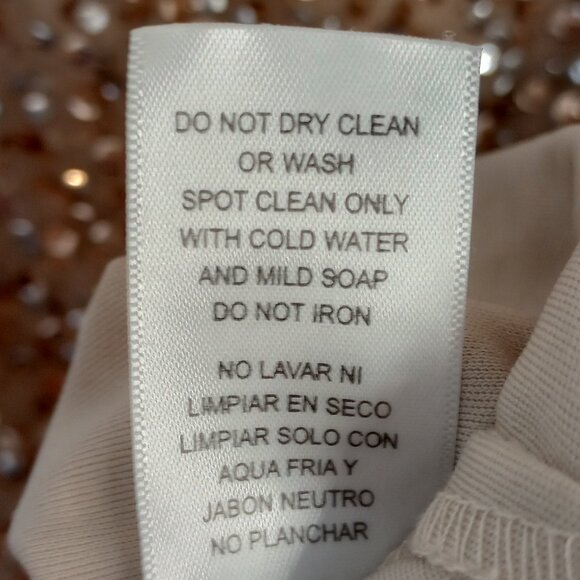 Adrianna Papell Gold Sequined Off-Shoulder Dress - Picture 13 of 13